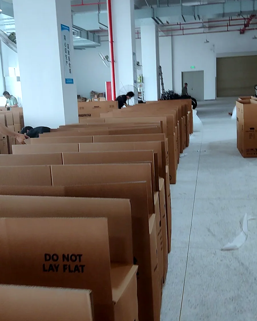 Export packing bay — JRX facility, Huizhou